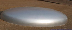 Thickness distribution of elliptical head after forming